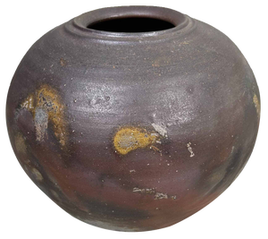Earthenware Bizen-Yaki Tsubo Vase, Japan, 1920s