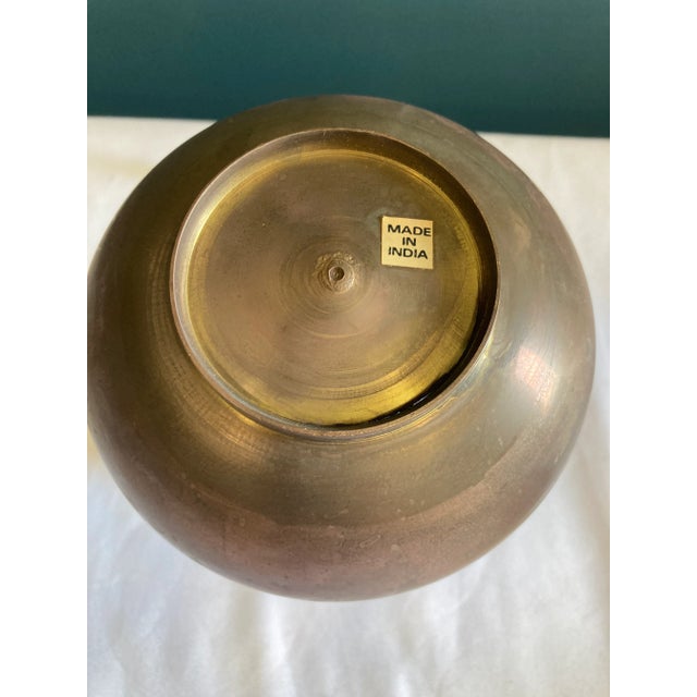 Vintage Hammered Brass Pitcher With Twisted Handle For Sale In Oklahoma City - Image 6 of 13