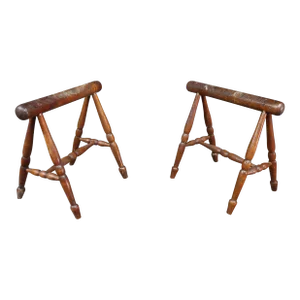 Oak Casket Stands