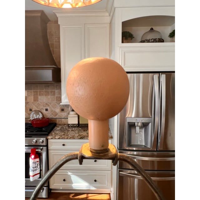 Sculpture Materials 1980s Pair Vintage Post Modern Paper Bag Rope Tie Ceramic Plaster Lamp For Sale - Image 7 of 12