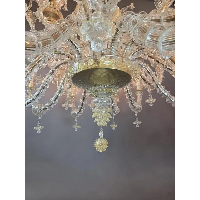 15th Century & Earlier Large 20-Light Murano Glass Chandelier For Sale - Image 5 of 13