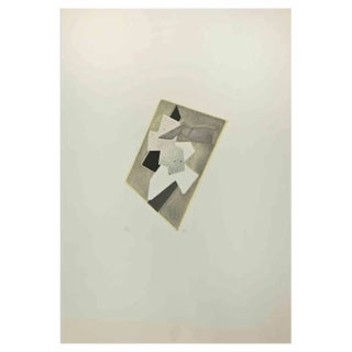 Hans Richter, Abstract Composition, Etching and Collage, 1970 For Sale
