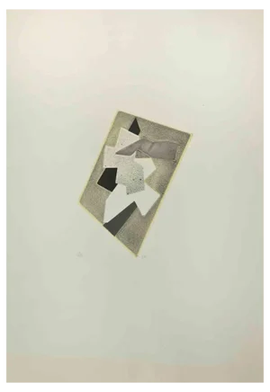 Hans Richter, Abstract Composition, Etching and Collage, 1970