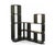 1970s Black Modular Corner Bookcase by Carlo de Carli for Fiarm, Italy, 1970s For Sale - Image 5 of 8