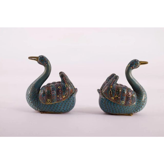 "Pair of cloisonné perfume burners, China, Jiaqing period Good condition with a small accident visible on the back bottom...