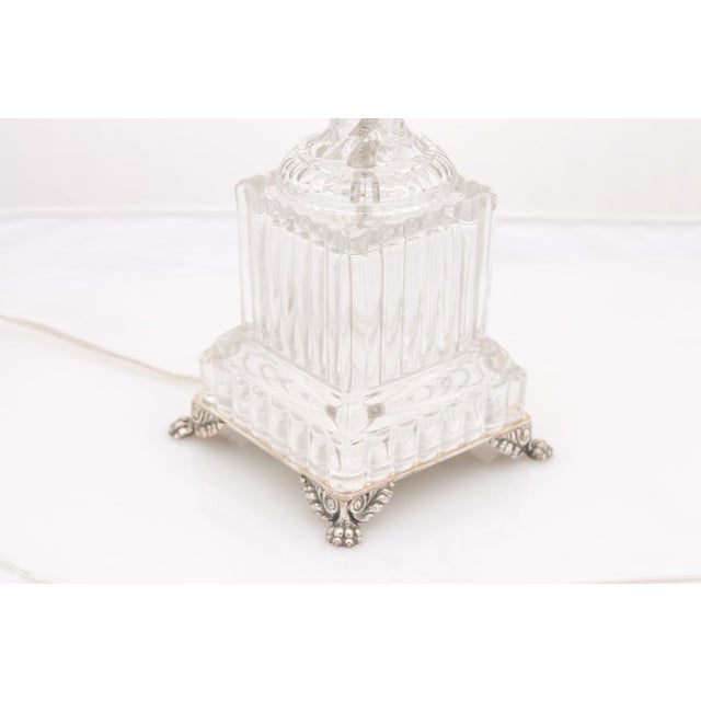 Traditional 1940s Regency Baccarat Style Table Lamp, Attr. To Paul Hanson n.y. For Sale - Image 3 of 9