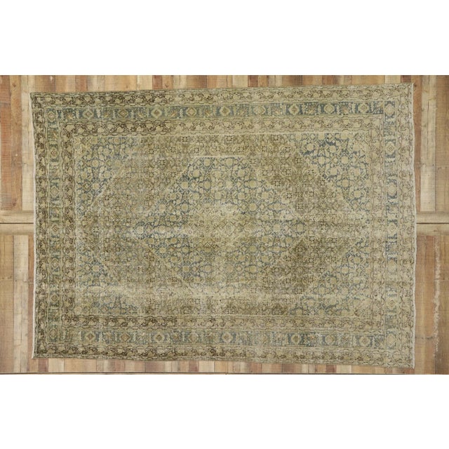 Antique Persian Tabriz Rug, 07'04 X 10'01 For Sale - Image 9 of 11