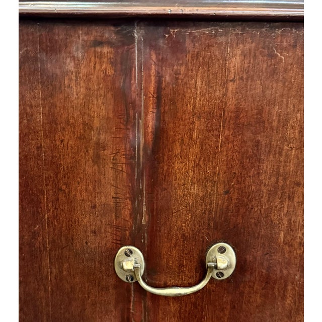 English Bachelors Small Chest or Bedside Cabinet of Flame Mahogany For Sale - Image 15 of 16