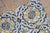 17th Century Portuguese Antique Tiles Set of 40 Blue, Yellow & White Geometric Floral For Sale - Image 10 of 18