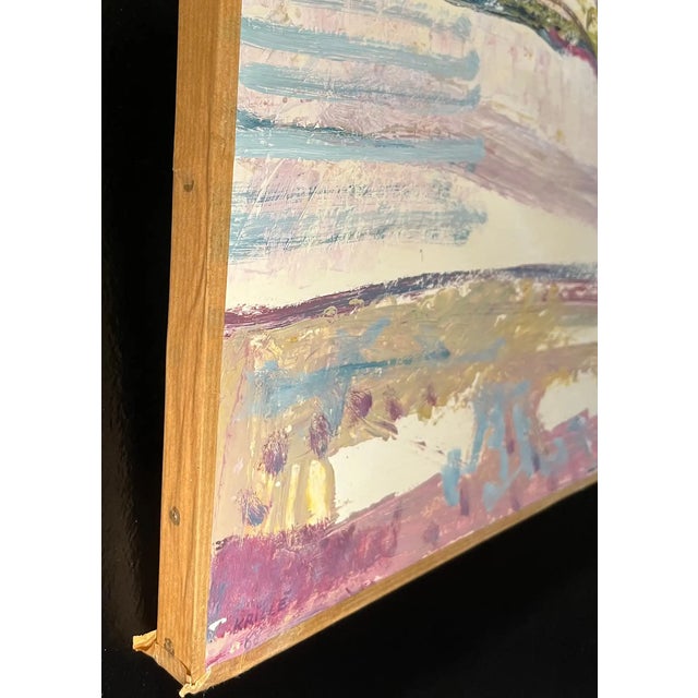 Jean Krille, Landscape 134, Oil on Canvas, 1988 For Sale - Image 7 of 9