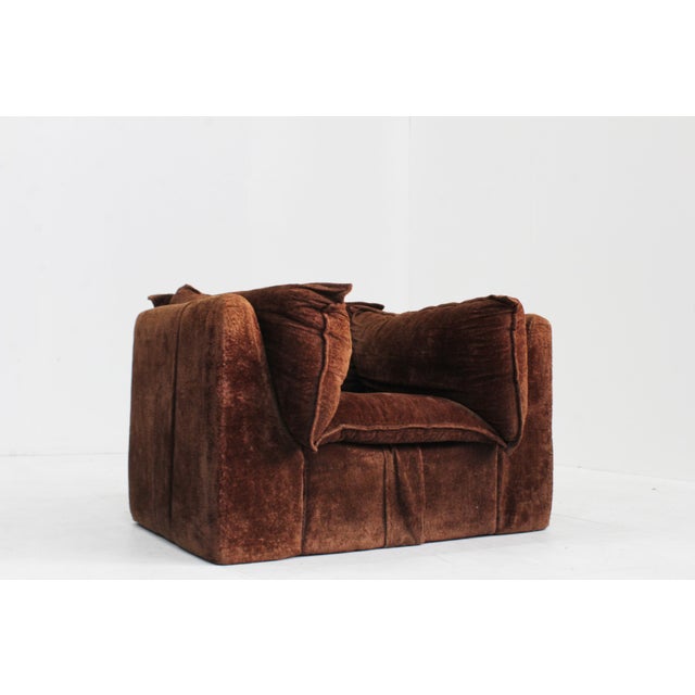Vintage Italian Brown Lounge Chair, 1970s For Sale - Image 9 of 13