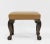 Wood Edwardian Mahogany & Leather Stool Seat on Claw & Ball Legs, 1890s For Sale - Image 7 of 11