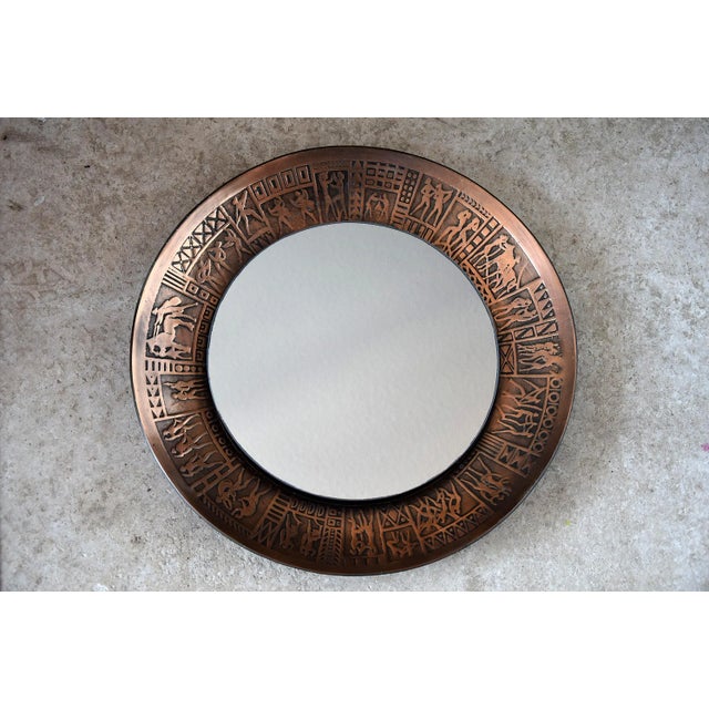 Mid-Century Italian Copper Mirror by Furgeri, 1960s For Sale - Image 13 of 13