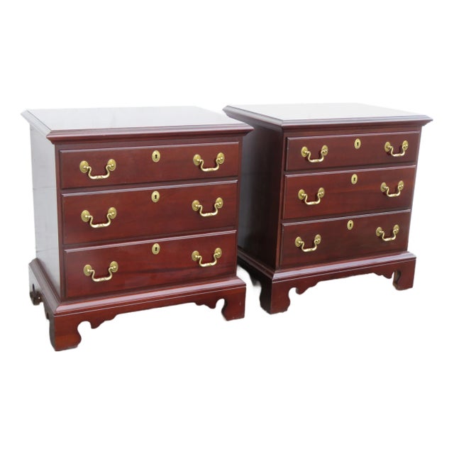 Link Taylor Heirloom Nightstands End Side Bedside Tables a Pair 6146 For Sale