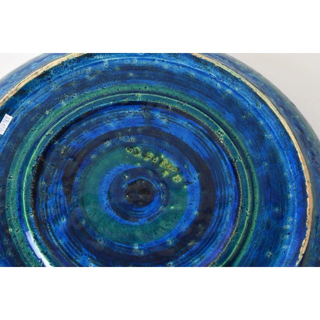 Large Rimini Blu Bowl by Aldo Londi for Bitossi, 1960s For Sale - Image 9 of 13