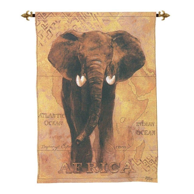 This beautiful tapestry is woven on a jacquard loom by skilled weavers, keeping alive the centuries old tradition of...