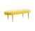 Contemporary Corinne Velvet Oval Bench - Marigold For Sale - Image 3 of 7