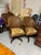 Vintage Chromcraft 5-Piece Herringbone Rattan Swivel Caster Dining Set – Table + 4 Chairs For Sale - Image 12 of 12