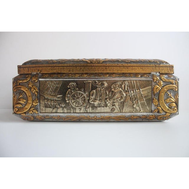 Vintage Rustic Bisquit Tin by E. Otto Scmidt, 1979 For Sale - Image 6 of 18