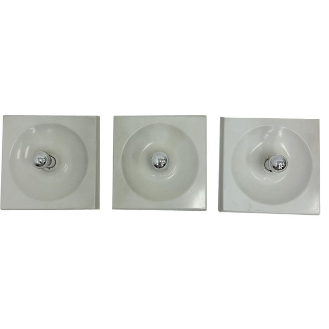 Quadro Wall Lamps from Schönbuch, 1970s, Set of 3 For Sale