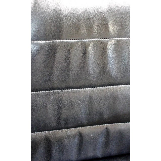 Black Set of Leather Office Chairs attributed to Richard Sapper for Knoll Inc. / Knoll International, 1979 For Sale - Image 8 of 18