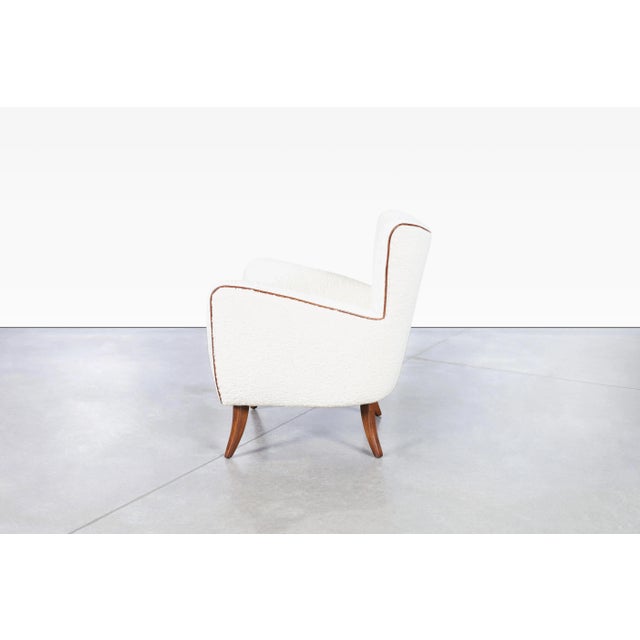 Mid-Century Modern Sculptural Walnut Lounge Chairs by Ernst Schwadron, 1940s For Sale - Image 9 of 12