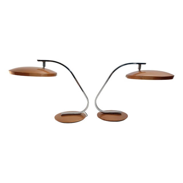 520C Lamps by LP Oliva for Fase, 1970s, Set of 2 For Sale