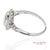 Vintage Platinum 900 Natural Diamond Milgrain Oval Shape Engagement Band Ring, Size 7 For Sale In New York - Image 6 of 10