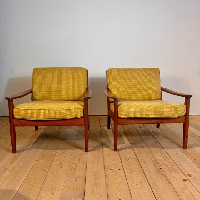 Danish Teak Lounge Chairs, 1960s, Set of 2 For Sale - Image 6 of 6