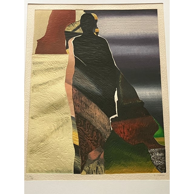 1980s Geneviève Hugon, Carborundum Mezzotint Etching, 1980s, Framed For Sale - Image 5 of 11