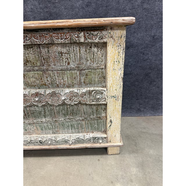 2000 - 2009 Solid Reclaimed Wood Trunk/Tv Stand, Hand Crafted For Sale - Image 5 of 6