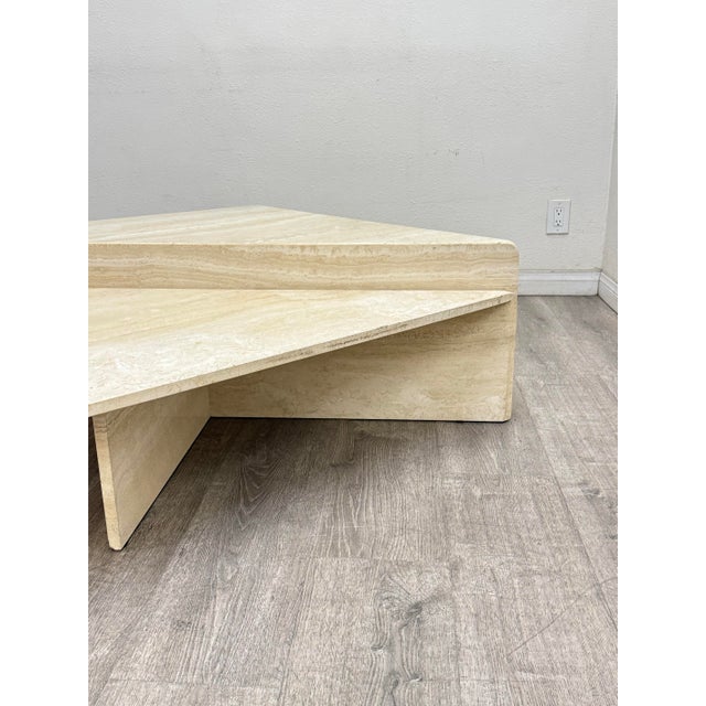 Stone Vintage Travertine Coffee Table For Sale - Image 7 of 11