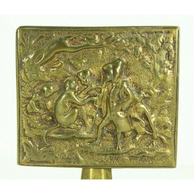 Brass 1800's Regency Miniature Brass Tilt Top Table Candle Reflectors - a Pair For Sale - Image 8 of 13