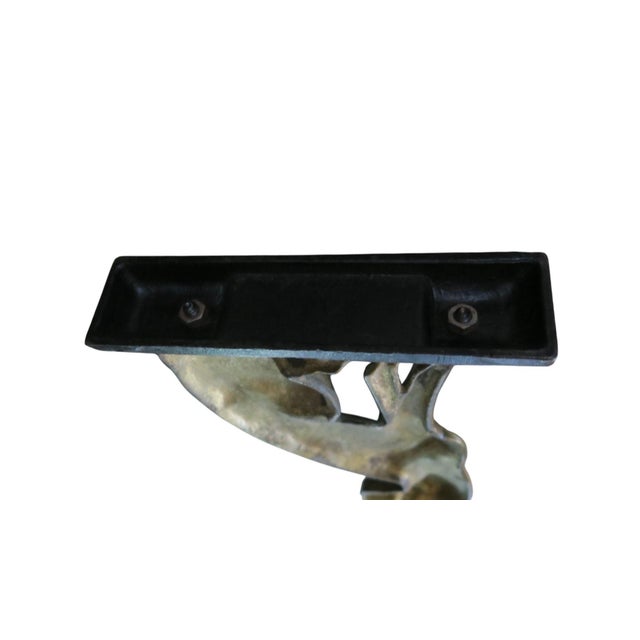 19th Century Victorian Brass and Iron Door Stop, Circa 1880 For Sale - Image 5 of 10