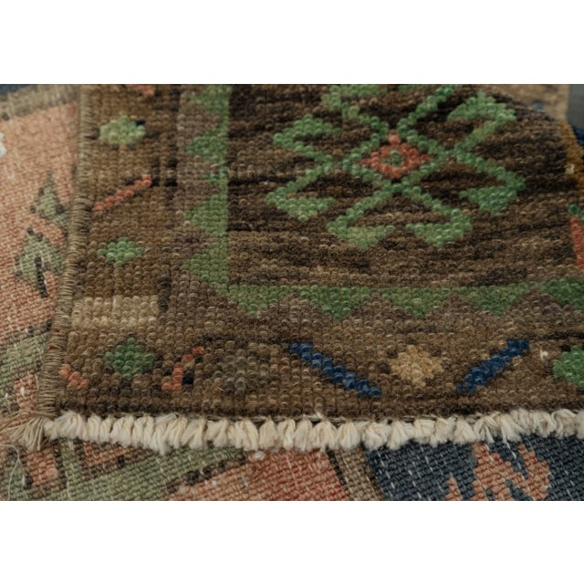 Turkish Mini Rug Oriental Hand Knotted Vintage Rug 1'7" x 3'2" #21216 For Sale In Houston - Image 6 of 8