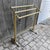 Mid-Century Modern Vintage MCM Brass Three-Bar Towel Rack With Hoof Feet For Sale - Image 3 of 10