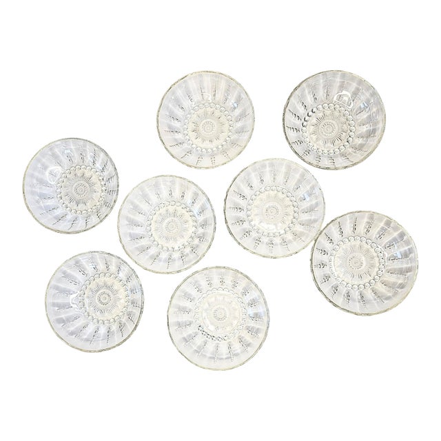 Vintage Coastal Starburst Dessert Bowls- Set of Eight For Sale