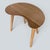 Brown Mid-Century Kidney-Shaped Oak Coffee Table, 1960s For Sale - Image 8 of 9
