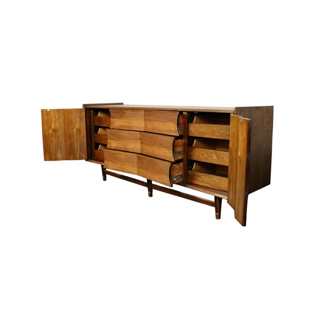 Mid-Century Sculptural Lowboy Dresser by Specialty Woodcraft Inc., Attributed For Sale - Image 4 of 13
