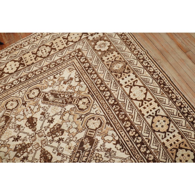 Zabihi Collection Keyhole Ersari Large Rug For Sale - Image 10 of 12