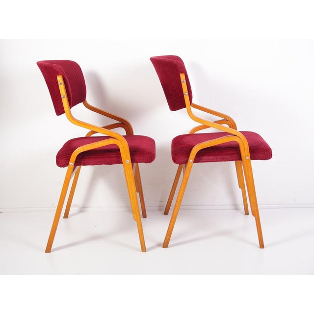 Mid-Century Modern Side Chairs by Ludvik Volak, 1970s, Set of 2 For Sale - Image 3 of 9