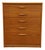 Vintage Mid Century Modern Teak Dresser For Sale