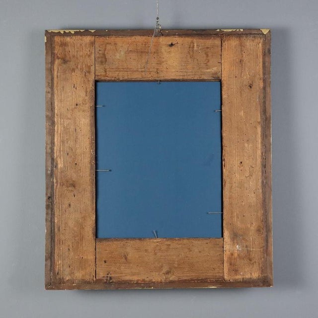 Gold Giltwood Mirror with Guilloché Frame For Sale - Image 8 of 9