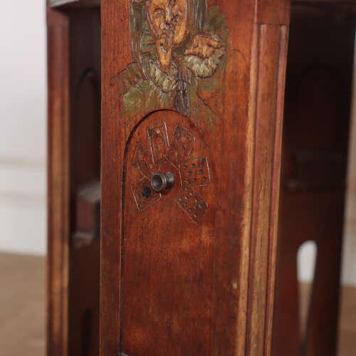 Arts and Crafts Walnut Cards Table, 1890s For Sale - Image 5 of 12