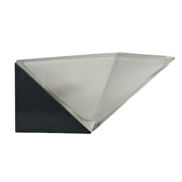 Space Age Cube Wall Lamp in Ice Glass from Peill & Putzler, 1970s For Sale - Image 17 of 18