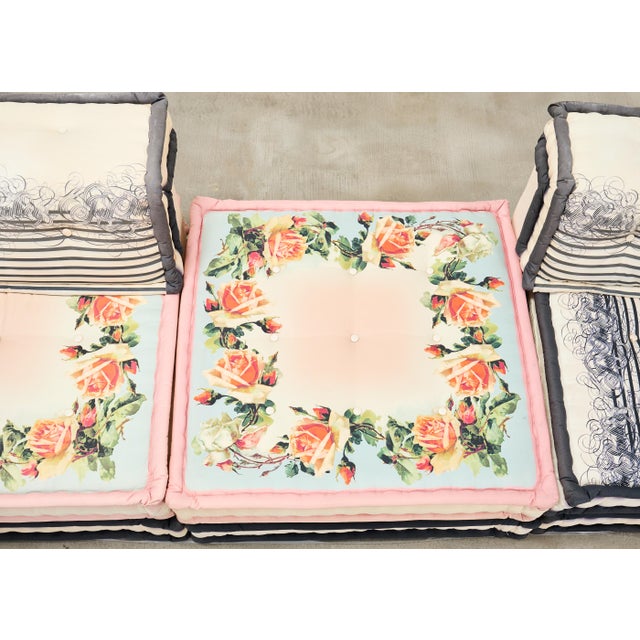 Jean-Paul Gaultier Mah Jong Sofa by Hans Hopfer for Roche Bobois For Sale In Sacramento - Image 6 of 18