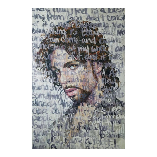 Christina Major Large Oil Painting Titled: Prince 2018 For Sale