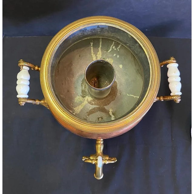 English Copper and Brass Samovar For Sale - Image 9 of 13