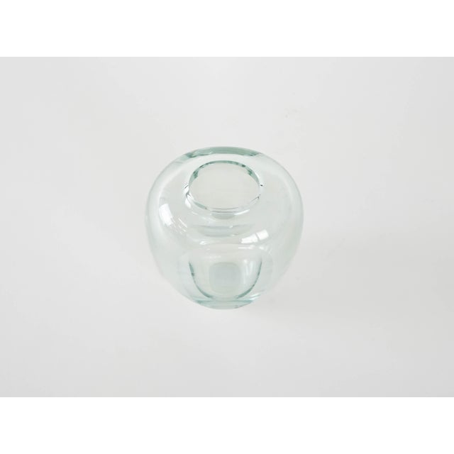 Glass Vintage Danish Glass Vase from Holmegaard, 1960s For Sale - Image 7 of 9