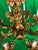 Vintage Italian Hand Carved Eight Light Chandelier For Sale - Image 4 of 13